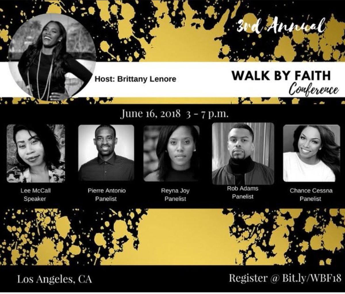 TryLEVEL30's tweet photo. Hello Everyone, please join us at the 3rd annual "Walk By Faith Conference" by @lenorethelight on June 16th. Come one come all 🤗

#walkbyfaith #LOVE_YOURSELF #losangeles #getticketsnow #god #lovewins #love #keepgoing #faith #WednesdayWisdom #KindnessMatters #Give #Ramadan #trust https://t.co/bAJsPNICfT
