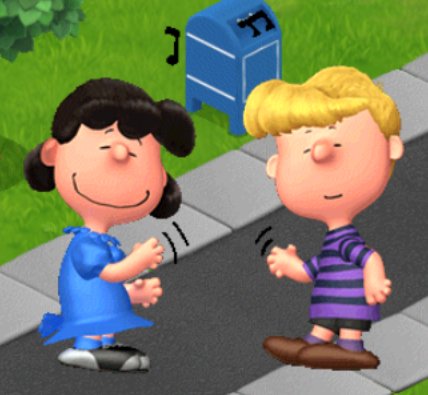 PeanutsTale's tweet photo. #Lucy and #Schroeder #love to #dance like no one is #watching! In this #adorable #animation from the #Family #Friendly #Mobile #Game! :D #Peanuts #Snoopy's #Town #Tale https://t.co/sPHQJ2kQdB