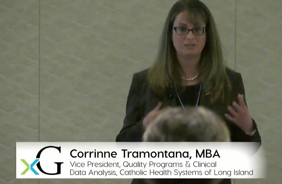 "Culture always wins out." - Corrinne Tramontana <a href="/CHS_LI/">Catholic Health</a> discussing impacting change in healthcare #xGInnovations18