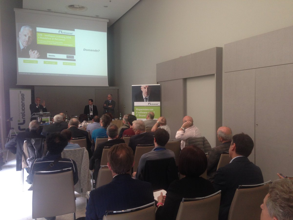 ReLicenseItalia's tweet photo. #IL18 #IntelligentLicensing2018 #RoadShow #ReLicenseItalia a #TO 2h di presentazione 1h di domande Interessante!👍🏻👏🏻
https://t.co/vKu5gnkx1w https://t.co/U3np1njpGq