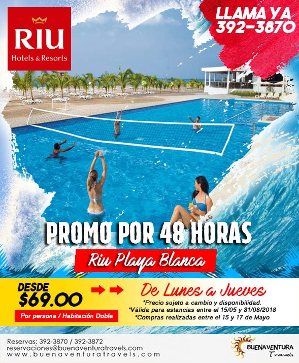 BVTRAVEL's tweet image. Los días de #Relax todavía no se acaban. Aprovecha nuestras mejores #ofertas.
Llama ya!
392-3870 / 392-3872 
recepcion@buenaventuratravels.com
.
#panama #buenaventuratravels #viajeEnfamilia #turismo #pty