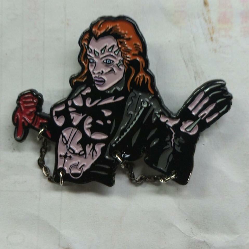 sty_over_sub's tweet image. Photo from our manufacturer of Psycho Street Bum’s #JulieWalker pin should have these in hand next week and ready to ship out ASAP to purchase click link in bio #horrorpin