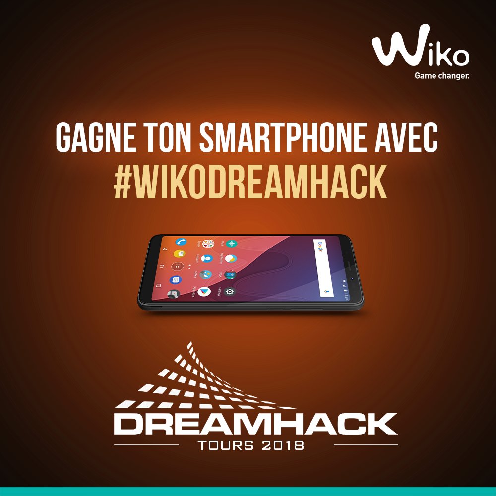 WikoMobile's tweet photo. 📢 A l’occasion de la @DreamhackFR, nous vous proposons un #JEUCONCOURS exceptionnel 🔥

Tout au long du tournoi, postez une photo avec #WikoDreamHack pour tenter de gagner un smartphone #WikoView2 ! 

🕹 📅 Fin du jeu le 22/05, TAS le lendemain. https://t.co/mToUJLPnOc