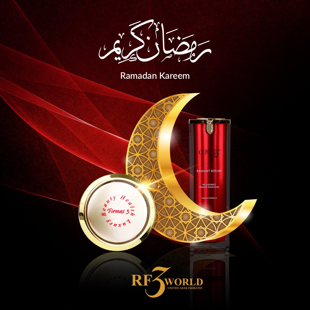 rf3uae's tweet photo. Ramadan Kareem! Wishing you peace and joy this month #Ramadan #rf3worlduae https://t.co/V5P9hhJPRH