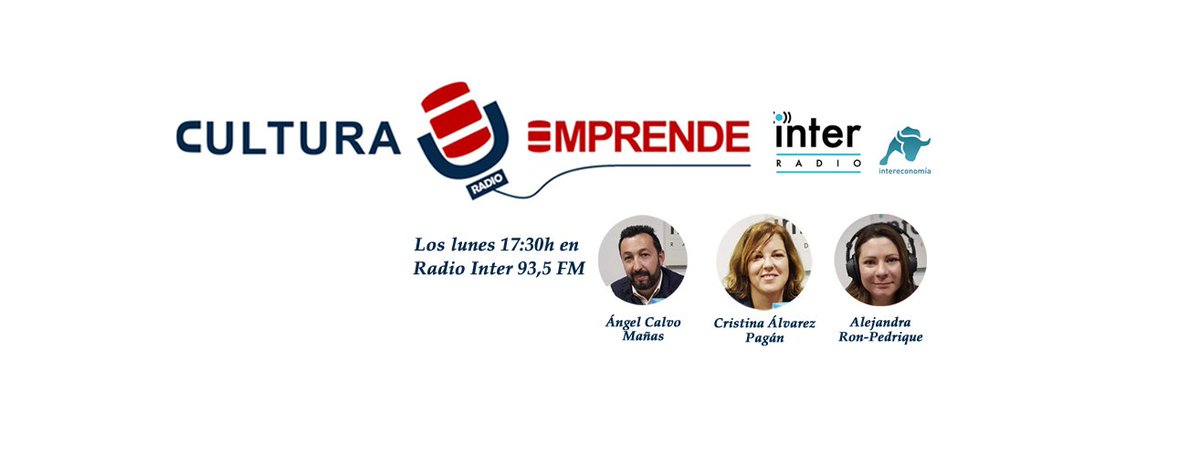 CEmprendeRadio's tweet image. No te pierdas el primer programa, el próximo lunes 21 de 17:30h a 18:30h en #RadioInter 93.5 FM. Con #emprendedores #empresarios y muchas noticias interesantes  🔊Te esperamos todos los lunes 👉con @AleRonPedrique @angelcalvom y @crisalvap #CulturaEmprende #Radio #somosradio