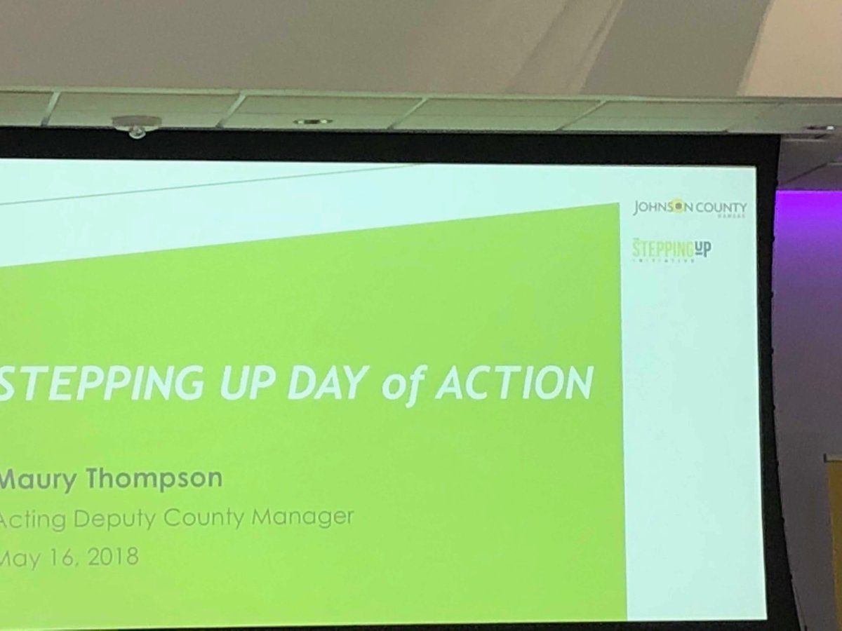 National Innovator @jocogov celebrating Stepping Up Day of Action and the amazing work being done across the #county @NACoTweets @MNHDirector @NastassiaWalsh  #StepUp4MentalHealth