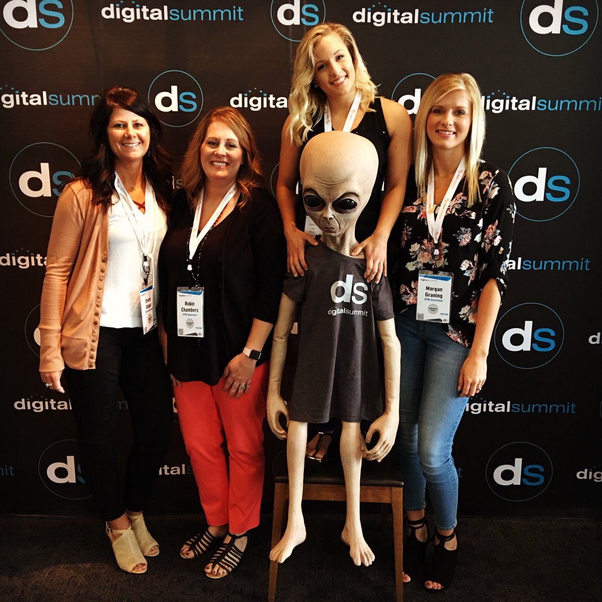 cfminsuranceinc's tweet photo. The lovely CFM Marketing Team is at the @DigitalSummits Digital Marketing Conference in KC! Who said work can’t be fun?? #DSKC #WeMakeInsuranceFun #MarketingMavens https://t.co/YSMAIvRWUw