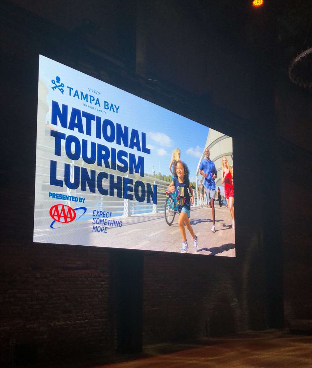Attending the 2018 @VisitTampaBay #NationalTourismWeek Luncheon representing @SHRTampa! 🤘 #UnlockTampaBay