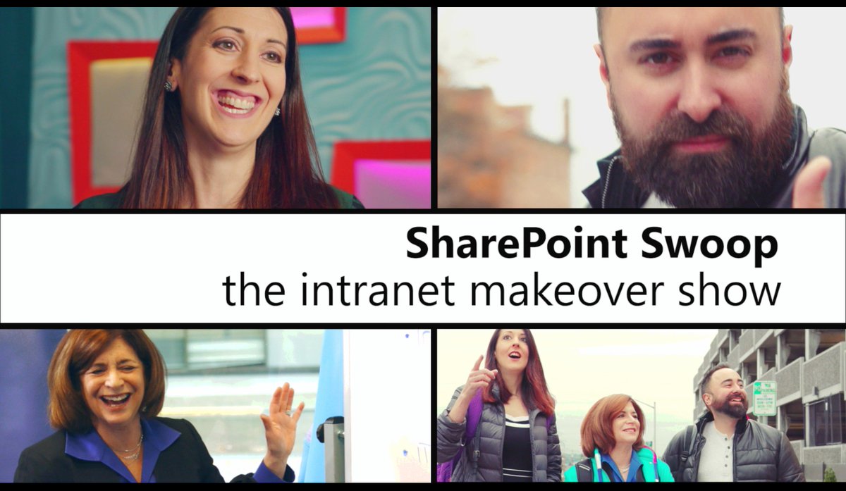 SharePoint's tweet photo. NEW ENTERPRISE REALITY VIDEO SERIES
SharePoint Swoop - the intranet makeover show. Binge watch now! 

See how Funko Inc. (@OriginalFunko) tunes their intranet w/the help of 3 MS MVPs @susanhanley @WonderLaura &amp; @bniaulin

BLOG https://t.co/Y9vyUHguGM
WATCH https://t.co/IHZcdWsOhe https://t.co/cFaTklFzED