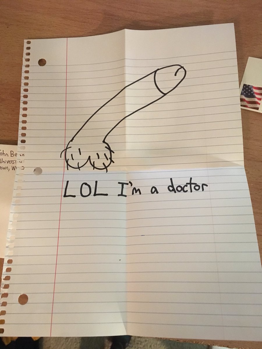 Johnny99Bananas's tweet photo. After receiving my doctorate of physical therapy, I sent this letter to all my friends who said I’m not a real doctor, to prove to them that I am in fact, a real doctor https://t.co/jtEKQhr6Oy