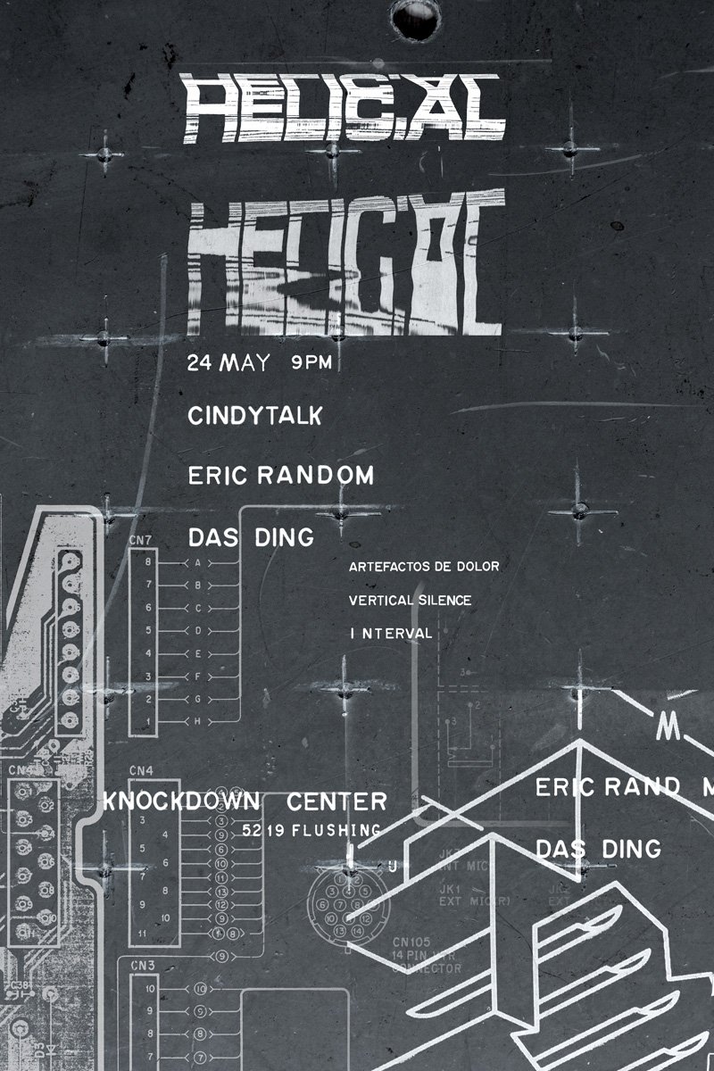 <a href="/helic_al/">HELIC.AL</a> presents <a href="/theericrandom/">Eric Random</a> @touchedRAW #DasDing w <a href="/intervalaudio/">INTERVAL</a> <a href="/verticalSilence/">verti phsy</a> @artefactosdesdolor <a href="/arch_typ/">arch_typ</a> at @knockdowncenter 24 May / 9 PM
Tickets on sale now
ticketfly.com/purchase/event…