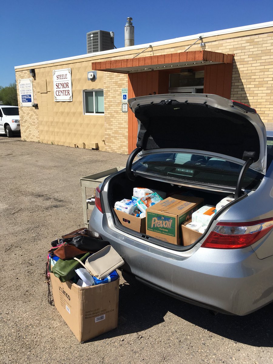 ComOptSam's tweet image. Nothing better then communities coming together! Big thanks to the Steele Senior Center and Kidder Emmons Senior Services for their awesome donations!!! @ComOptND #4U #mobile #outreach #alwaysadvocating