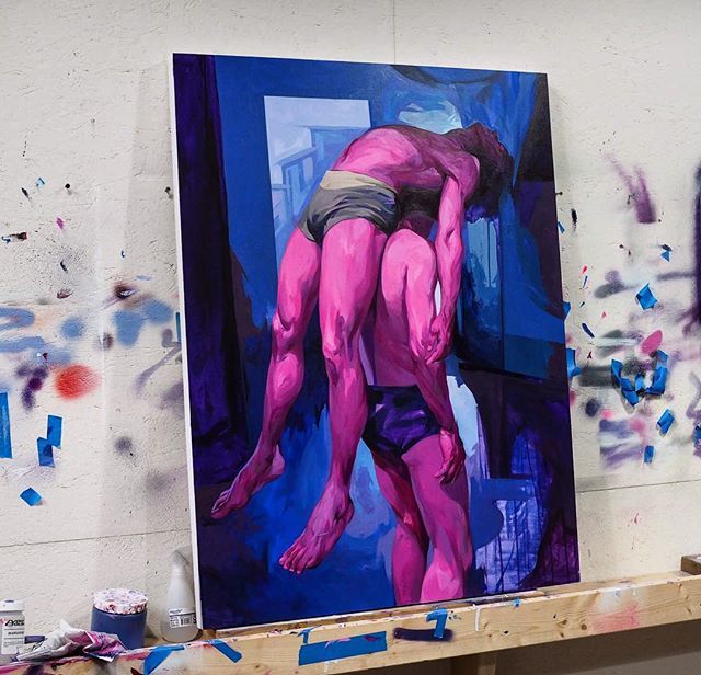taylurk's tweet photo. Flashback to last week: A #progress shot of my piece โFulcrumโ before I sliced and diced it. โ๏ธ This turned out to be one of my favorite pieces ever made. #studiohours #wip #physicalphenomena | @abvgallery ๐ฎ https://t.co/9INrf1bdun https://t.co/K8W0ZHsQYL