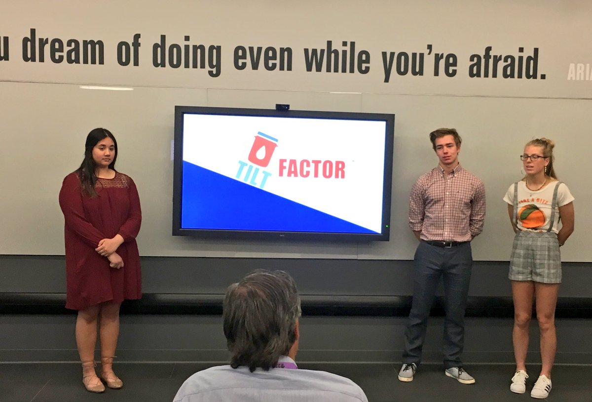 incubatoredu's tweet photo. These dreamers are doing!  Great job @barrington220 Tilt Factor, launches in 2017.  Every athletic department need them. https://t.co/Ee7Qbrsyx7