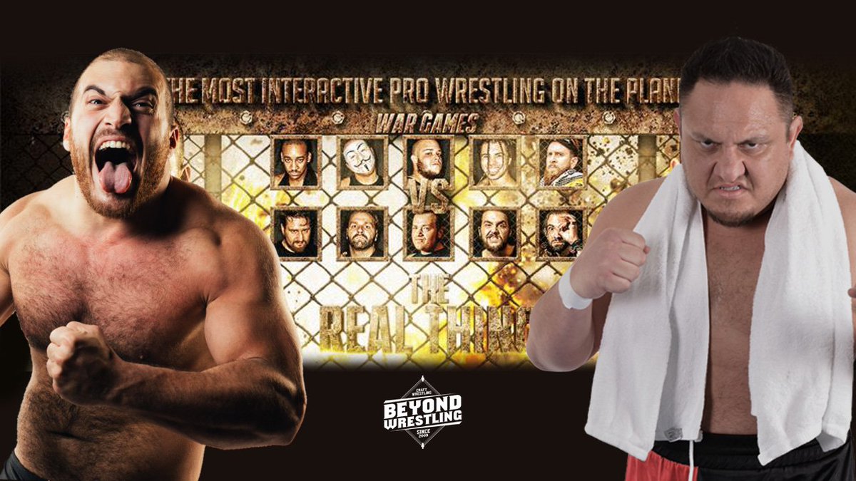 indiewrestling's tweet photo. AVAILABLE NOW on https://t.co/joM50TzHwY
@beyondwrestling presents "The Real Thing"
May 31, 2015 from Providence, RI

Samoa Joe v Chris Dickinson
Donovan Dijak v Eddie Edwards 
Da Hit Squad v EYFBO
A War Games Main Event!
and a whole lot more!

Watch 📽️ https://t.co/mli4zEg0c2 https://t.co/tmxtpm3Yh0
