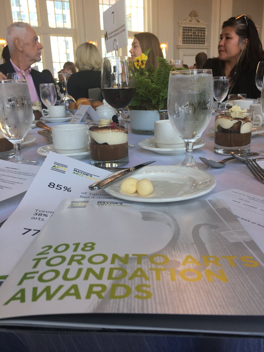Current state at the #TOArtsAwards eagerly awaiting our lunch after a fantastic speech from #MayorTory about the importance of the arts!