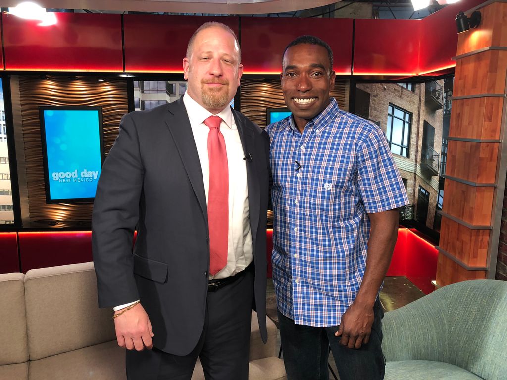 billybnyc's tweet photo. Thanks @khalilekulona sharing a laugh with me this morning on NBC Good Morning NM https://t.co/4qBotb9tuj