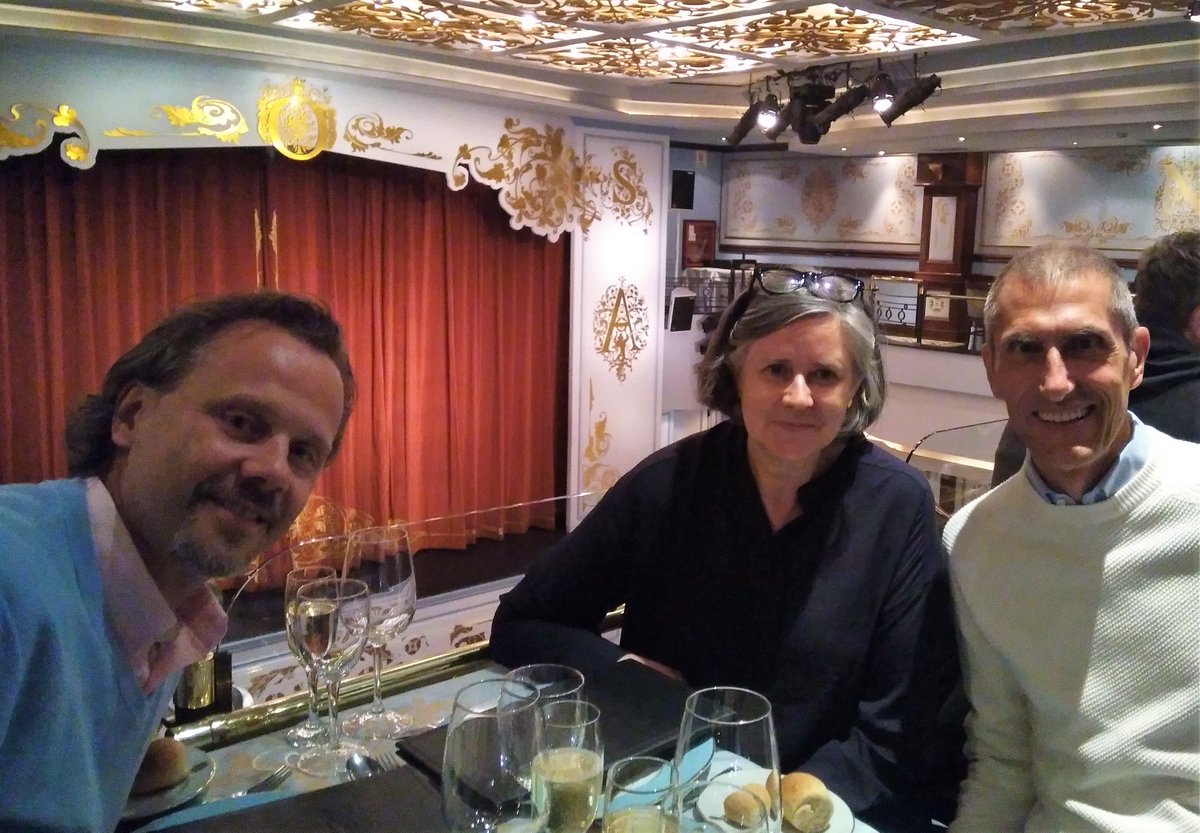oneworldconsult's tweet photo. OneWorld Consulting's Joan O'Rourke is at the @careerstargroup annual conference with our global #outplacement colleagues. Here with Giuseppe Rivano from Italy and Piotr Wielgomas from Bigram, Poland enjoying an evening of tango. #CSGsuccess #collaboration #career #transitions https://t.co/bmaBLCH9g7