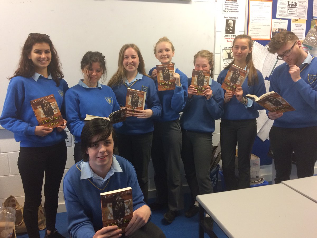 Delighted students received their signed copies of Tomi Reichental’s book. His story will not be forgotten. <a href="/KinsaleComSch/">Kinsale Community School</a> <a href="/kinsalepeacepr/">kinsalepeaceproject</a>
