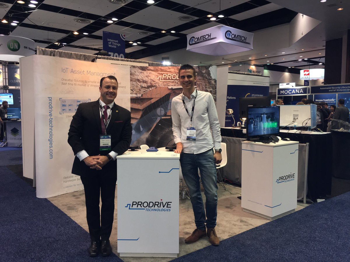 ProdriveTech's tweet image. Still present at the Internet of Things World Conference in Santa Clara, California! Our colleagues are looking forward to your visit to our booth # 829!