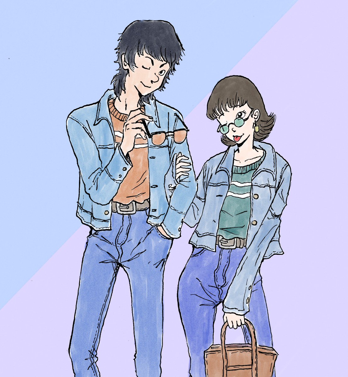 Perobense Kachisou 80 S Fashion Art Mangaart イラスト 女の子 Girl Boy 男の子 スタイリッシュ Illustration Original Fashion