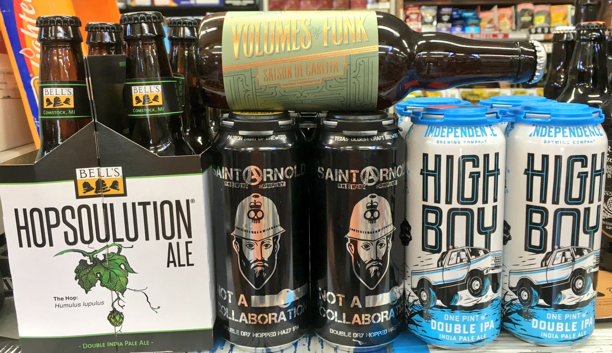 @ATXBeerReleases <a href="/CraftBeerATX/">🍺 CraftBeerAustin.com🍺</a> <a href="/SaintArnold/">Saint Arnold Brewing Company</a> <a href="/SaintArnoldSATX/">Saint Arnold SATX</a> Double dry hopped hazy IPA <a href="/hopsandgrain/">Hops & Grain Brewing</a> Volumes Of Funk <a href="/indybrewing/">Independence Brewing</a> DIPA <a href="/BellsBrewery/">Bell's Brewery</a> DIPA <a href="/austincraftbeer/">Austin Craft Beer</a>