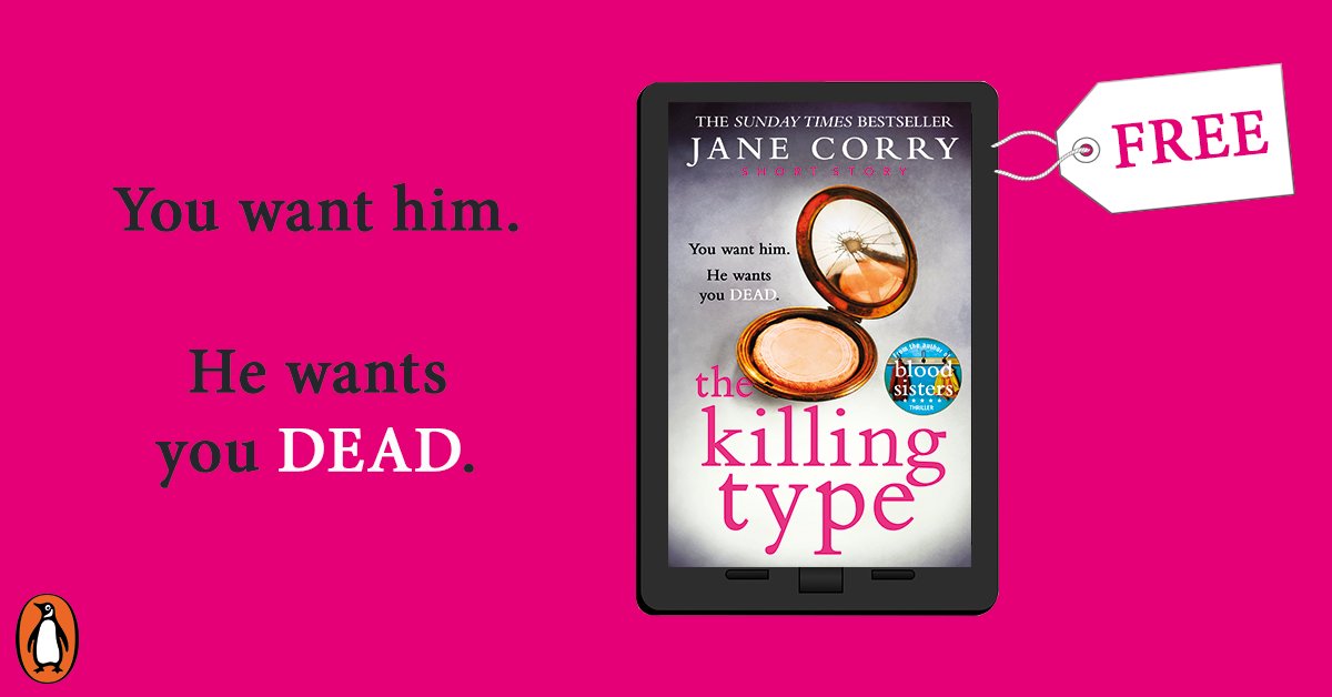 DeadGoodBooks's tweet photo. .@JaneCorryAuthor's FREE digital short story #TheKillingType is out today! Grab it now and start reading: https://t.co/0xrn7CLMeN https://t.co/j5VqIVn8a6