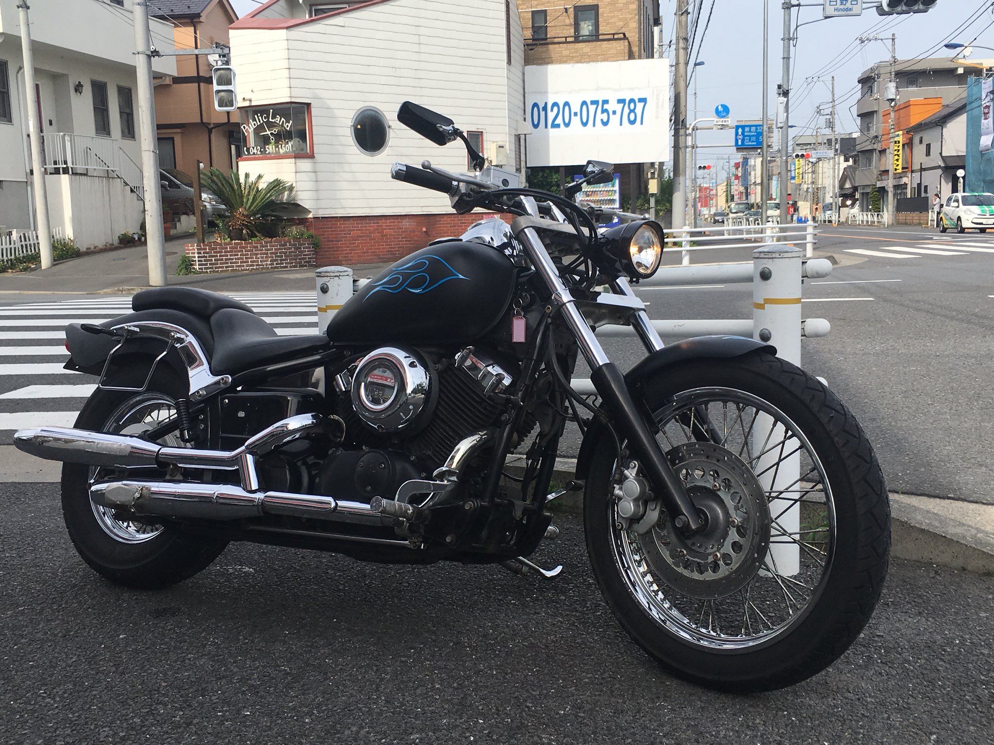 ট ইট র Mixs ミクス 日野店の在庫中古車情報 Ds400 ドラッグスター 400 ピンストライプ Ledウインカー フラットバーハンドル