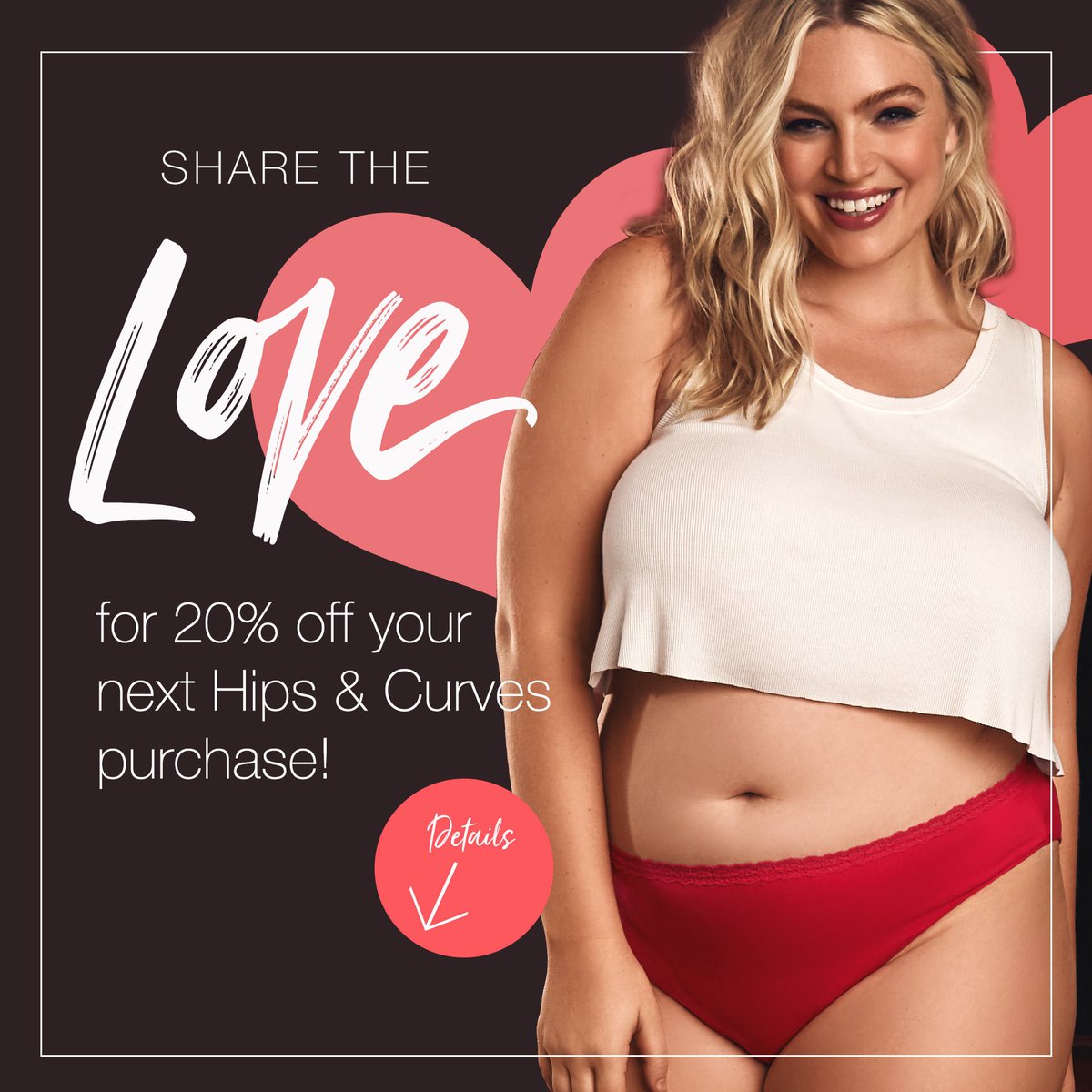 20% off your next order?! Get the details on our instagram post <a href="/hipsandcurves/">Hips and Curves</a> to get your promo code! #ilovemyhipsandcurves #befullyyou