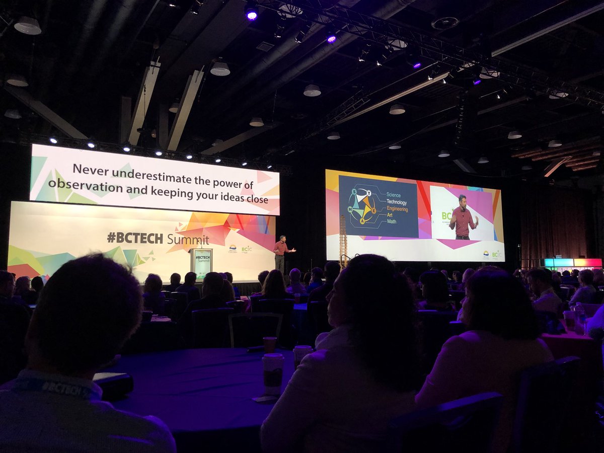 ianychan's tweet photo. @brentbushnell @TwoBitCircus engineering joy in learning! #ThisIsSteam Science Technology Engineering Art Math #BCTECHSummit #TequilaCloud #FireballDunkTank #InspiringYouth https://t.co/xA9S87i2L2