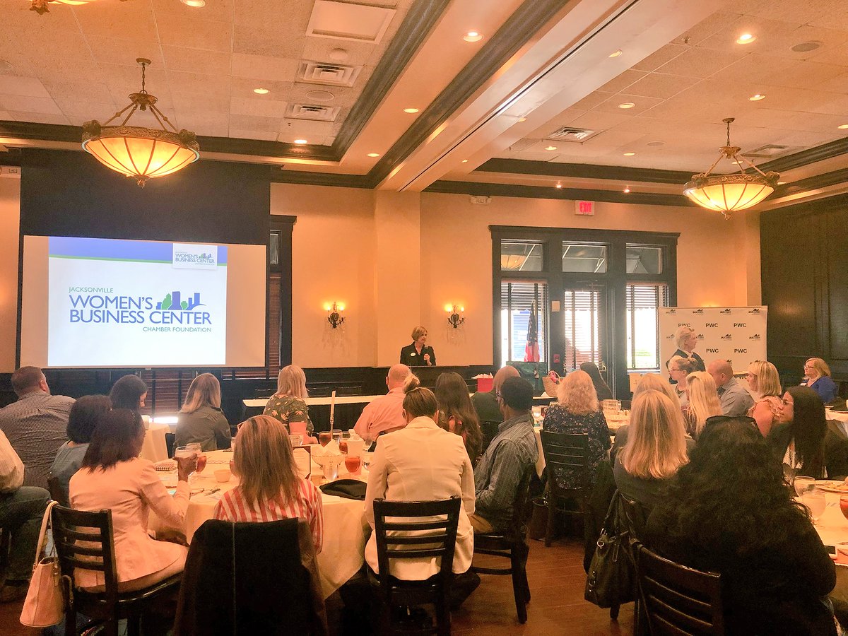 ChristineCaven's tweet photo. Thank you to @es716 for speaking to the @JAXChamber Professional Women’s Council today! #PWCJAX https://t.co/7kTTYLGzy2