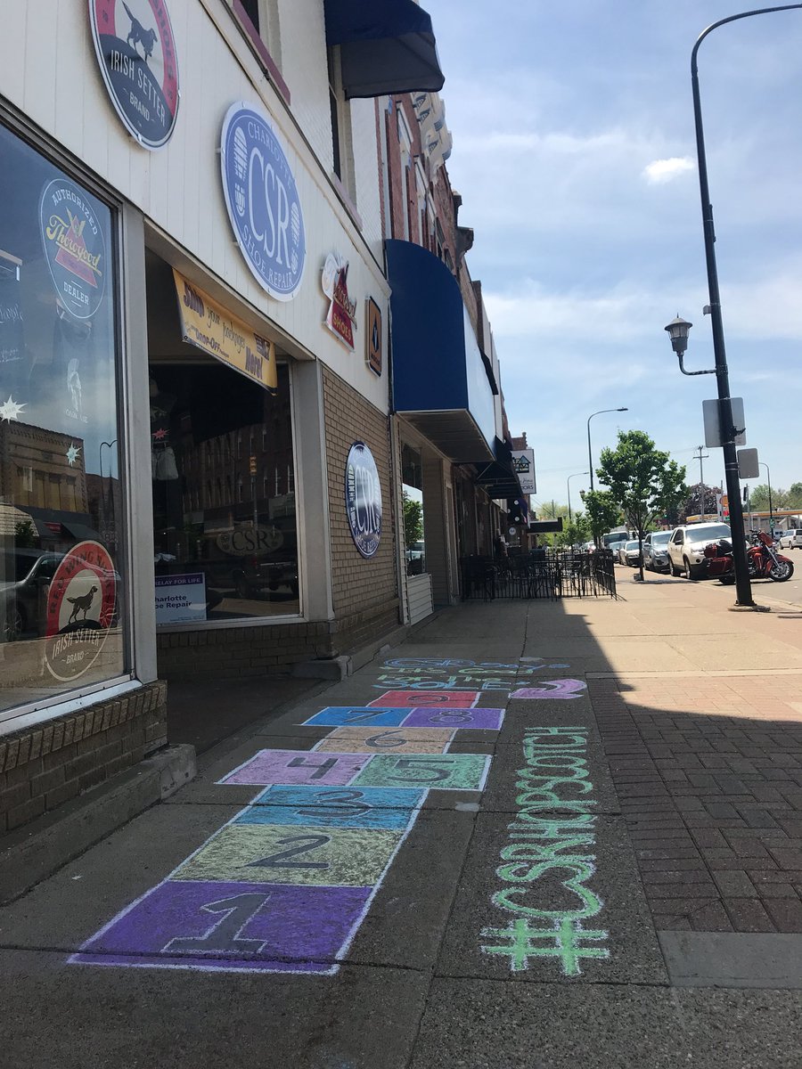 Just a little mid week placemaking out and about in downtown Charlotte 🤗 #CharlotteShoeRepair #CharlotteRising #LansingPlacemakers