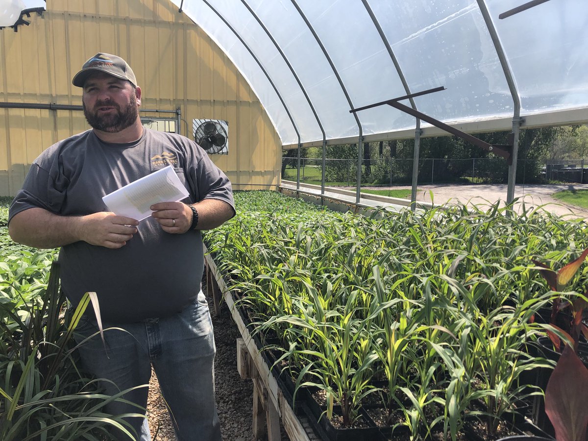 rryan_kota's tweet photo. John Berglund with Parks and Rec discusses the different types of flowers and plants we’ll be seeing around Rapid City https://t.co/aqqfdyuQom