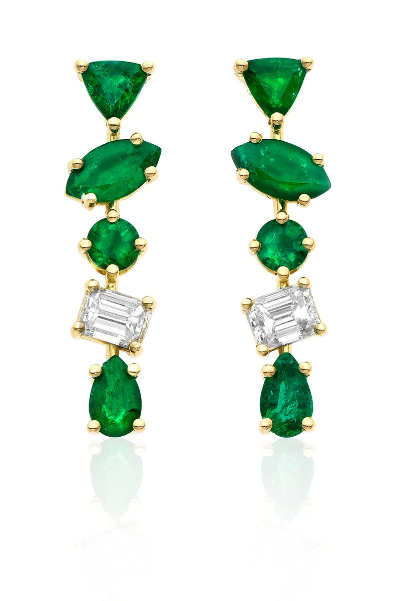 GemfieldsLtd's tweet photo. Looking for modern ways to rock Zambian emeralds? Check out these earrings from @KMD_Jewelry - certified cool factor.
#GemfieldsLovesColour #AStoryInEveryGemstone #Emerald #Zambia https://t.co/dDNnEqXvkq