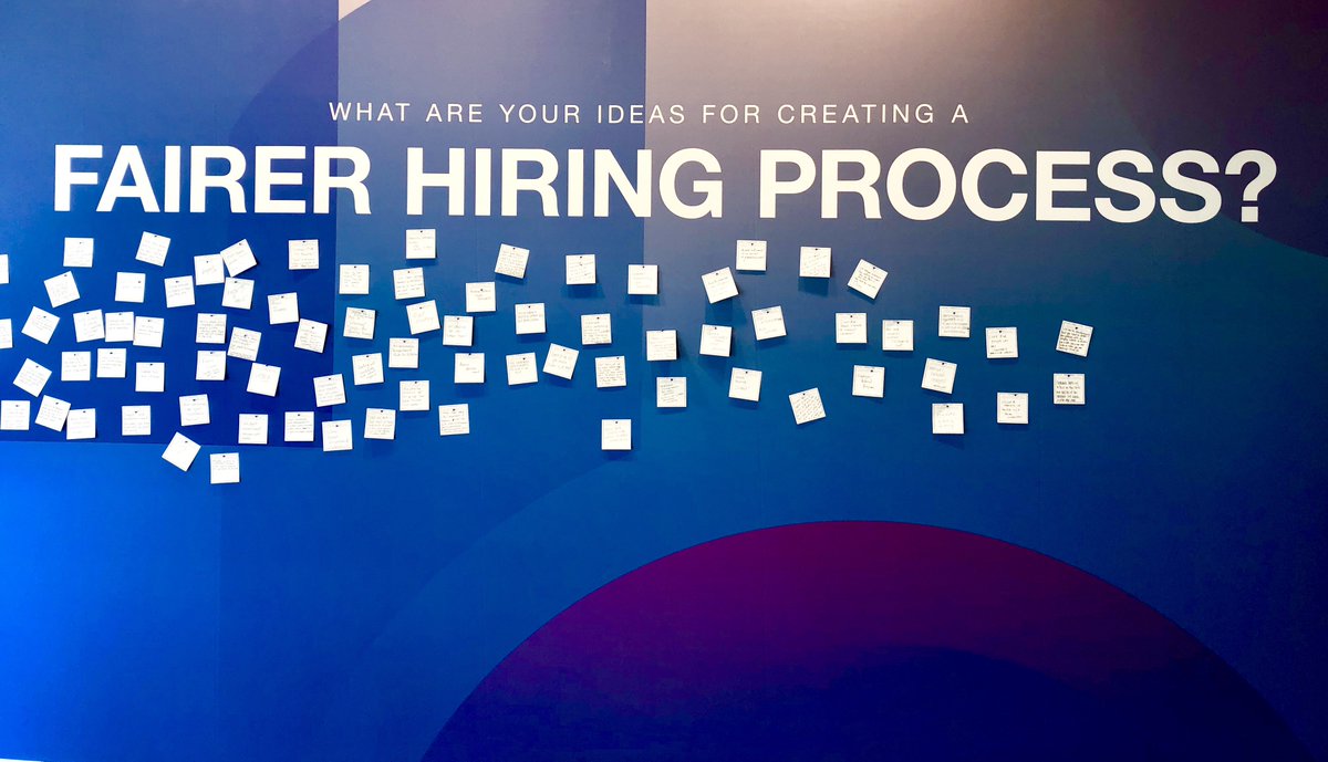 AdStrategies's tweet photo. #IndeedInteractive asked employers to come up with ideas for creating a fairer hiring process. What would you put on the #PostItWall? #hiring #recruitment #HR #Indeed #recruiting https://t.co/SZZ9aSoh67