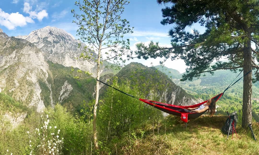 It's National Love a Tree Day! What's one reason you love the trees?!?! Besides for hanging up your chill spot 🤣
📸 credit to 👉 <a href="/io/">io</a>.sto  (IG)
<a href="/ENOHammocks/">ENO</a> 
#explore #relax #getoutandhammock #ENOnation #nationalloveatreeday 
#lovetrees #hugatree #forest #camping