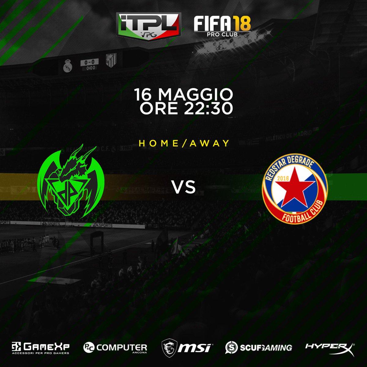 DraveXproclub's tweet photo. Stasera i nostri ragazzi scendono in campo alle 22:30 contro i @RedStarDegrade in @OfficialVPG.⚽️
FORZA RAGAZZI!💚🖤
@Dragons_Power_G
#GoDragonsPower💚🖤
#WearedP👌💚🖤 https://t.co/2L5Ahk4hqJ