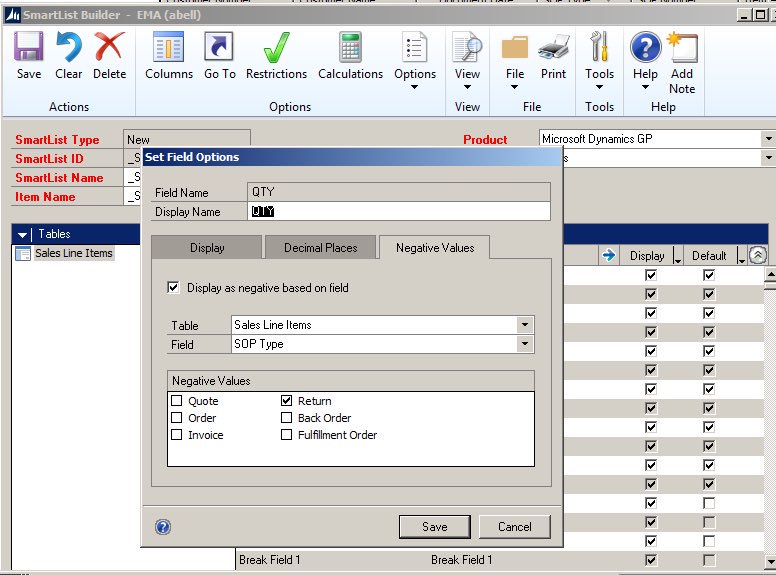 TrainingByAmber's tweet photo. Love when I can show a customer how easy it is to show Returns, Credit Memos and Payments as negative values in #MSDynGP using @eOneSolutions #SmartListBuilder! They said “We’ve been asking for that for YEARS! our partner said it was impossible” Training is important for GP pros! https://t.co/Y4mYknYFqp