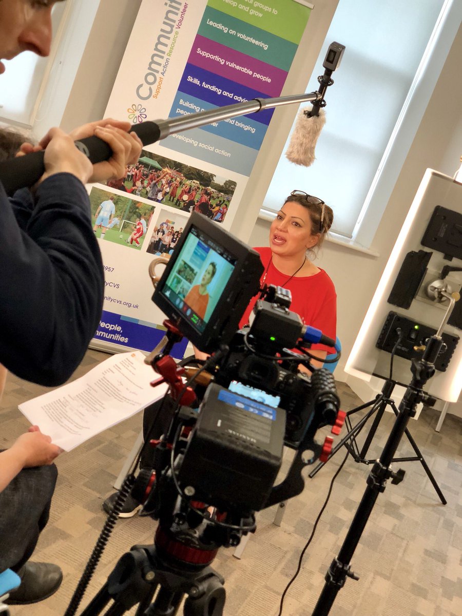 stevefoden's tweet photo. Volunteers week video in the making #volunteersweek @KateLee41 @Breadmedia @KarenKjcass @MarselleVoice @BwDHarry @OsmanSayyed @bwd_inspire https://t.co/NZt7Kbd1TT