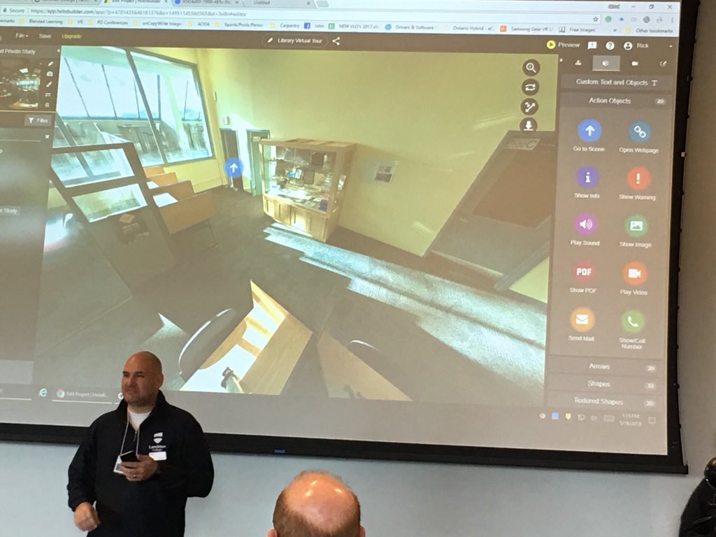 zigette1's tweet photo. #MobileSummit2018 this is a virtual tour of the Lambton Library!  So cool https://t.co/y6ImpCPMT7