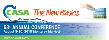 CASA_CleanWater's tweet photo. Before #summer gets into full swing, make plans to join us at our 63rd annual #CASAconference #TheNewBasics August 8-10 at the #Monterey Marriott. Hotel rooms are booking fast this time of year. Review the preliminary program and register soon!
https://t.co/hhZ8bClyeB https://t.co/i7p2AOKoBc