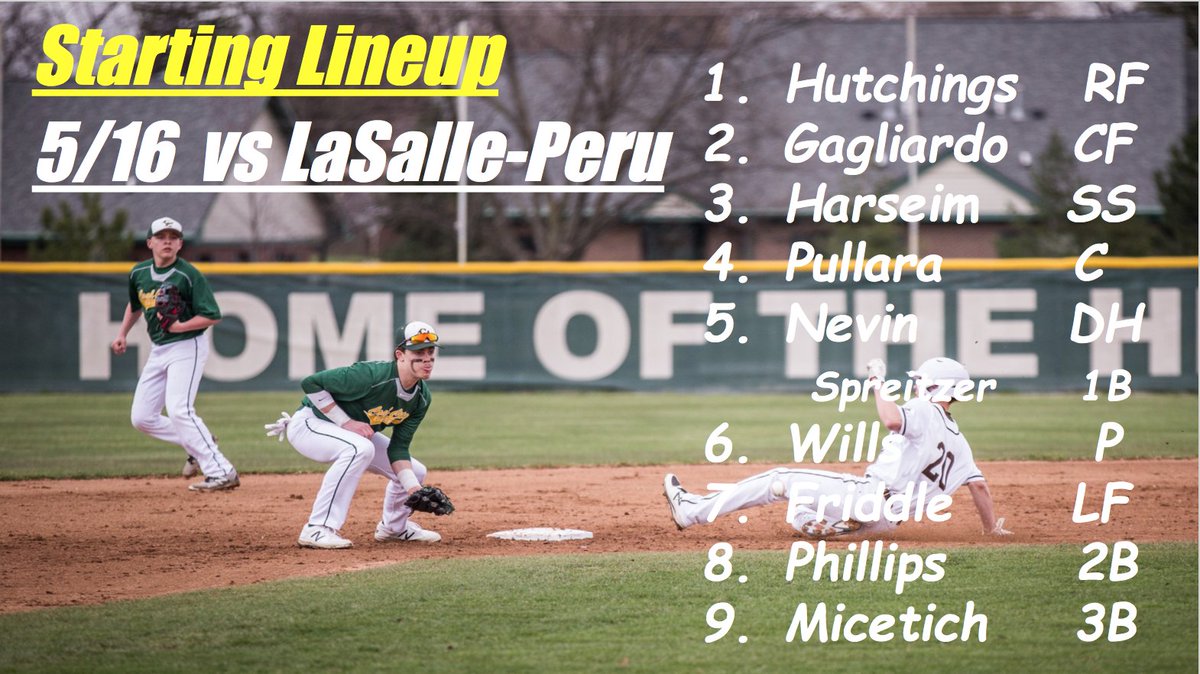GKegsW84's tweet photo. Starting Lineup at LaSalle-Peru All It Takes Is All You Got #CoalerBaseball #AITIAYG https://t.co/j8yaR06D9P