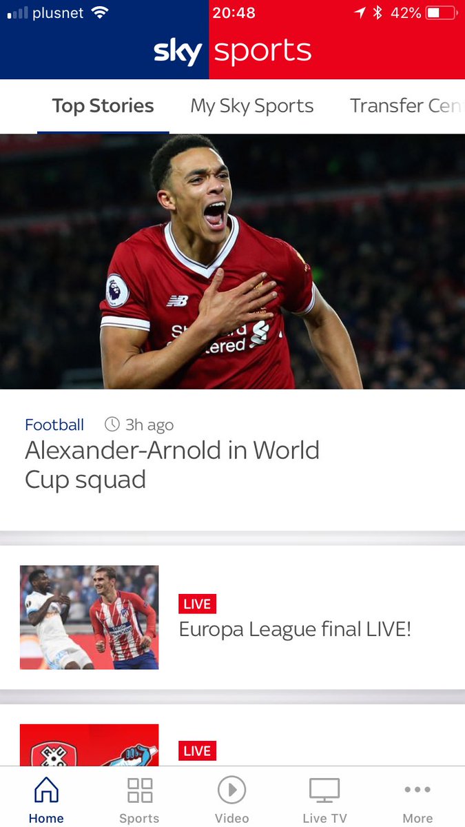 MarkJHowley's tweet photo. Love how this is a headline on @SkySportsNews @trentaa98 should be first choice RB! https://t.co/kZqkHl76eo