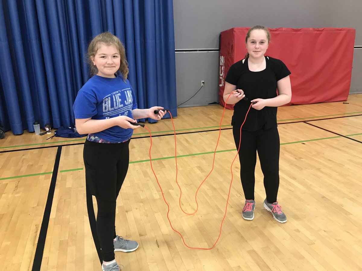 mmelegrow's tweet photo. Having fun at jumpfest! 😁 The grade 6s at @stkevjr raised over $2000 for the Heart and Stroke Foundation. Way to go mustangs!! @NLESDCA https://t.co/TEZbDj5RTJ
