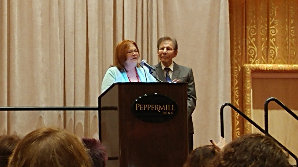 Bittersweet announcement from #KatherynFalk at #rt18. This is the last RT Convention 😥. Thank you for all you've done for our industry.