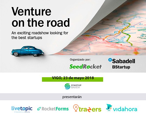 seedrocket's tweet photo. Aviso #inversores El próximo 23/05 os esperamos en el Círculo de Empresarios de Galicia (Vigo) #VentureOnTheRroad Hablará @rubenferreiro ❗️Para conseguir tu entrada: https://t.co/OvTEXzm0QH https://t.co/xDdQBocIEj