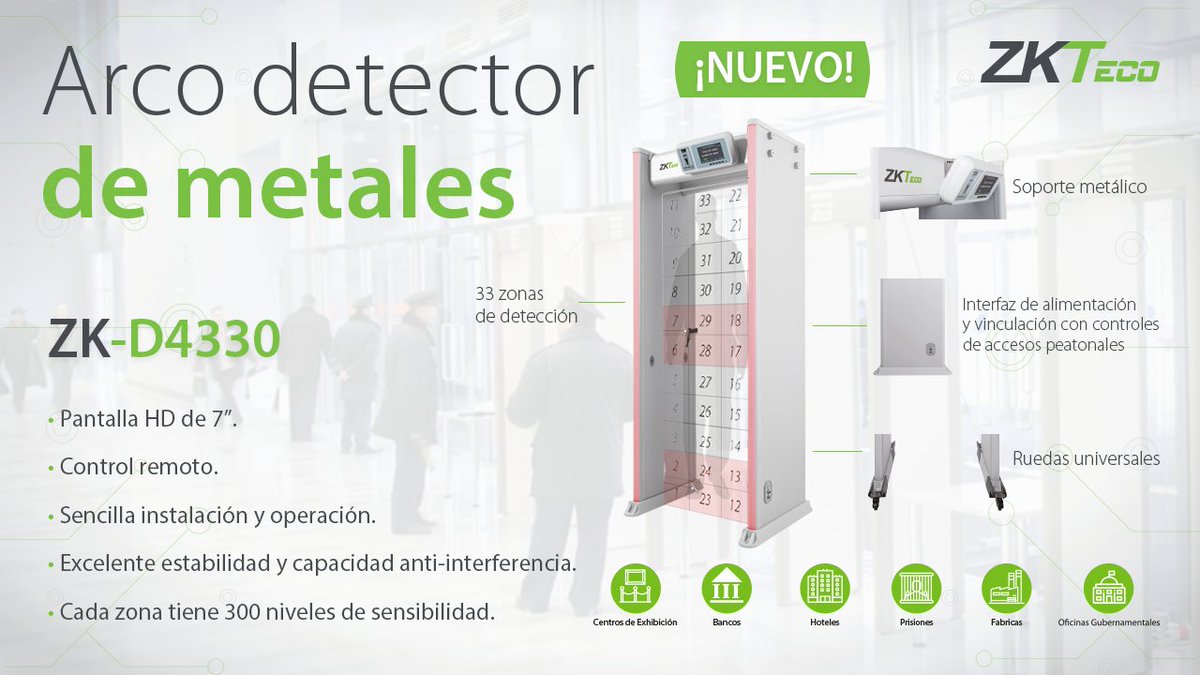 Detección precisa de armas y contrabando de artículos prohibidos con 33 zonas de seguridad 🚫💣🔪
Inofensivo al cuerpo humano. 🤰
zktecolatinoamerica.com/zk-d4330 #ZKTeco