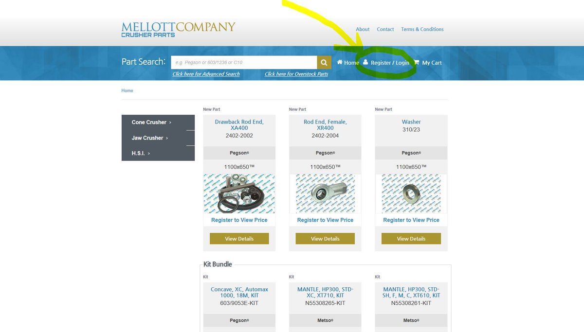 crushersplus's tweet image. Have you registered on our lnkd.in/dJfsTuX ecommerce site? By signing up, you are able to quickly shop for the parts you need, as soon as you need them! We recently updated the site with HP400 parts! #crushersplus #partsales