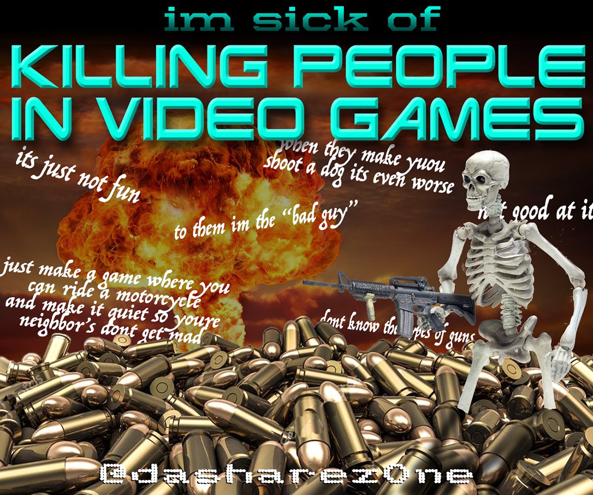 I DONT WANT TO SHOOT ANY ONE EVEN IN A VIDO GAME - https://t.co/Qtp3PuUDXE ADMIN