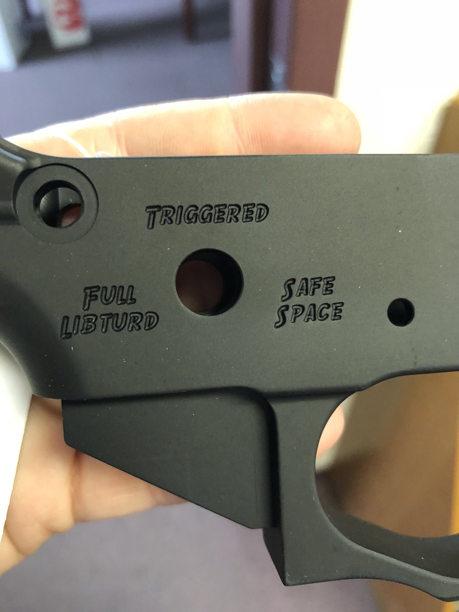 GunShopGirl's tweet photo. LOL @ the safety selector markings on this lower 😂😂 https://t.co/B3rcg9f8py